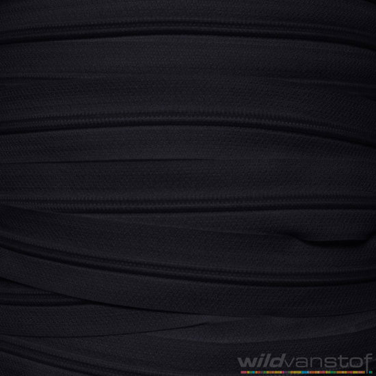 Rits spiraal per meter - marineblauw