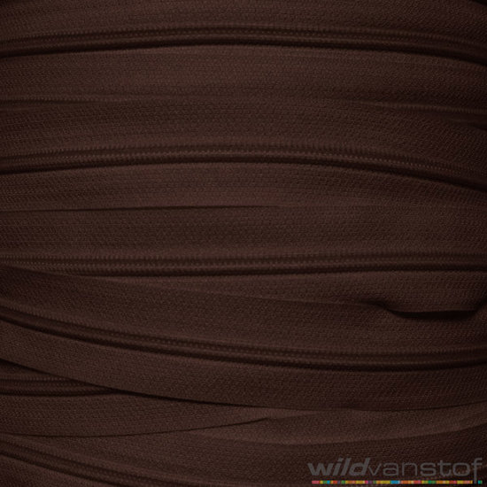 Rits spiraal per meter - bruin