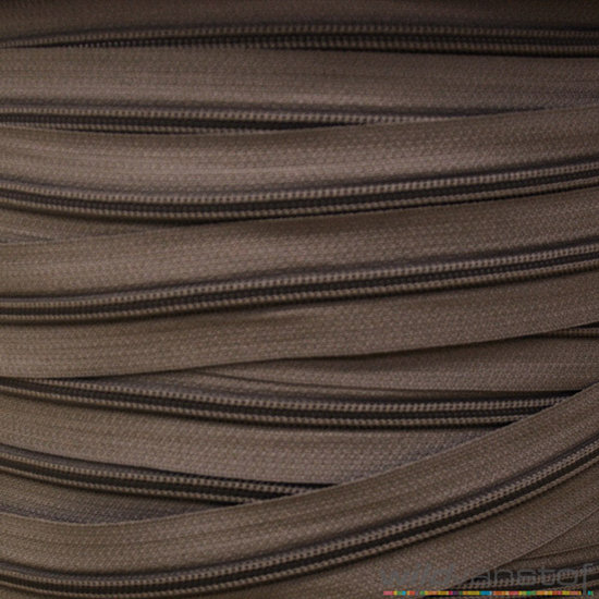 Rits spiraal per meter - slijkbruin