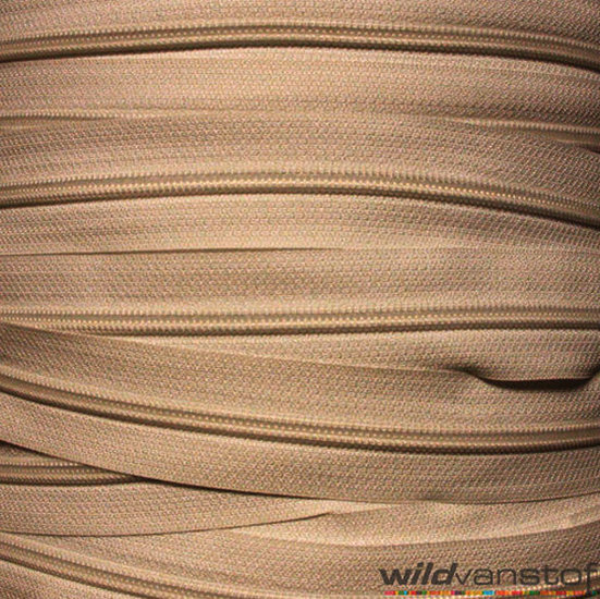 Rits spiraal per meter - beige