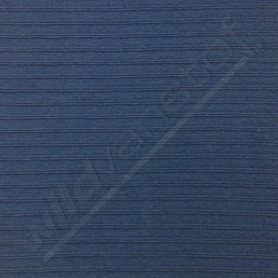 Boordstof - Blauw met reliefstreep