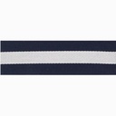 Lint strepen donkerblauw-wit