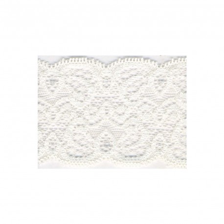 Kanten stretch lint 65mm - ecru 51