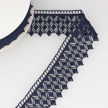 Broderie diamant 40mm - donkerblauw 23