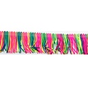 Sliertenlint 40 mm -Fluo regenboog