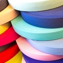 Zachte elastiek 25mm - donkergrijs