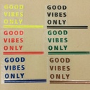 Applicatie flex - Good vibes only uni kleuren