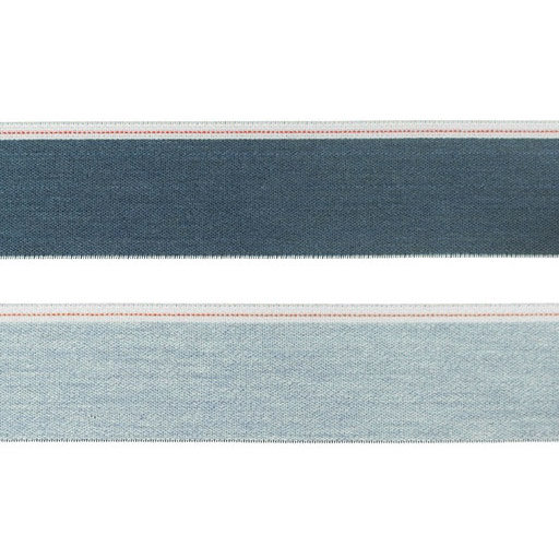 Elastiek 40mm - jeans melange boord donkerblauw