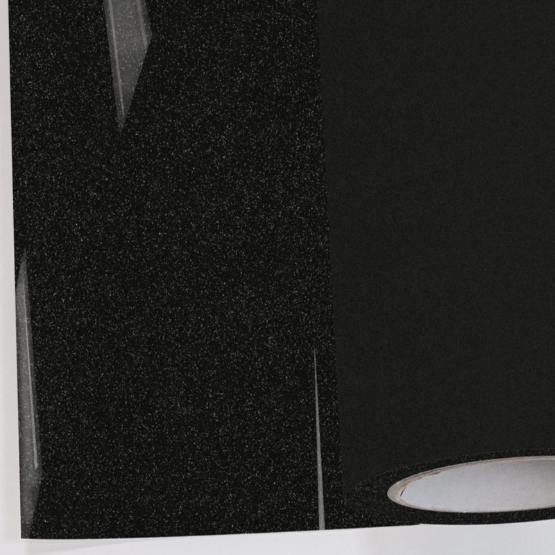 Flex folie - glitter parel zwart 458