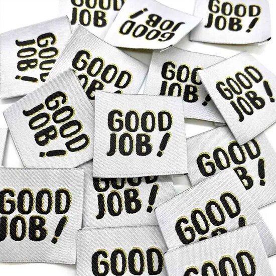 Label - Good job lurex (5 stuks)