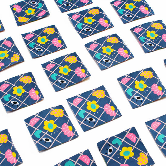 Label - Eye heart you blue (8 stuks)