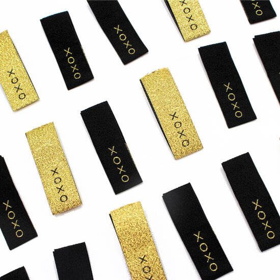 Label - XoXo metallic (8 stuks)