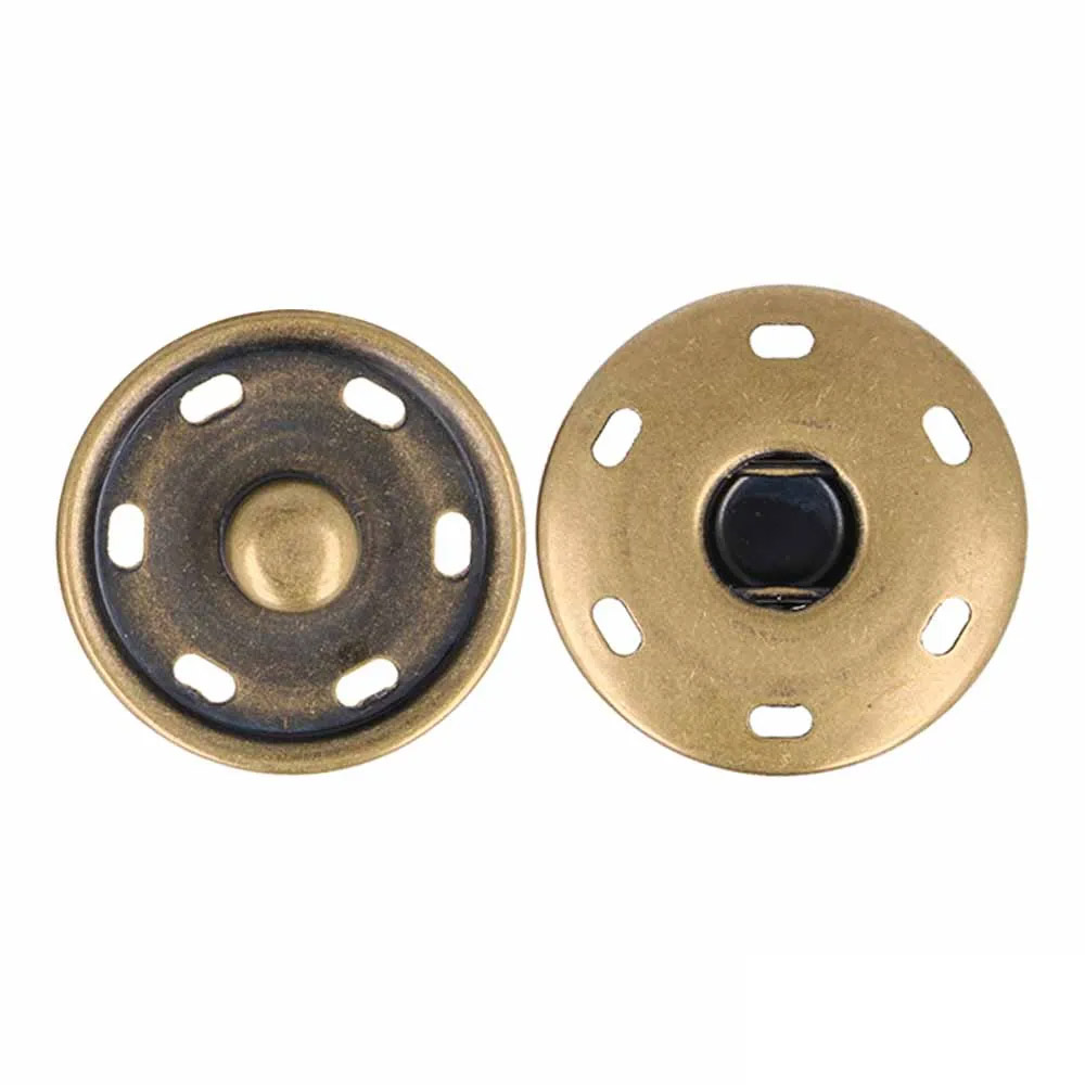 Drukknoop aannaaibaar 30mm - messing