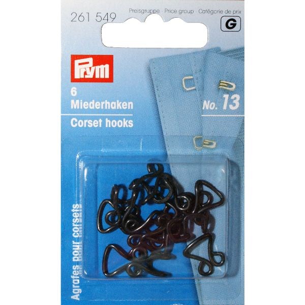 Prym G - Haak- en oog sluiting n13 zwart