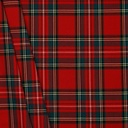 Polyester - Schotse ruit 2 rood groen