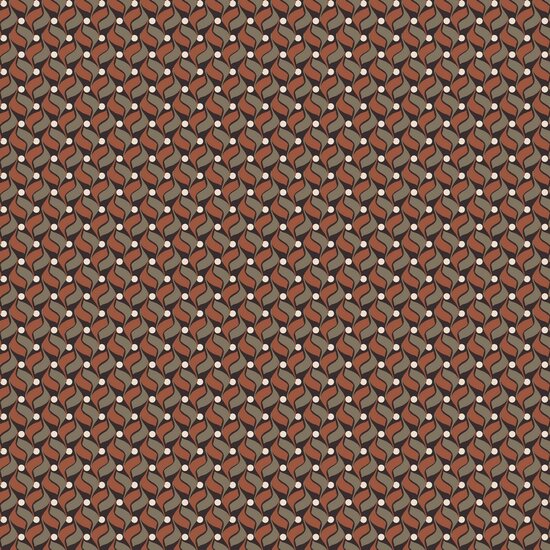 Viscose stretch - Klein repetitief blad en stip