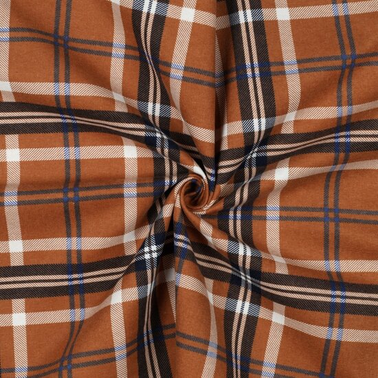 Flanel - Plaid camel