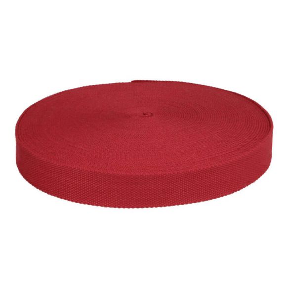 Tassenband 32mm - donkerrood 750