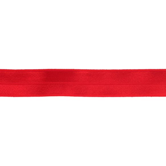 Biais stretch 2-zijdig 20mm - signaalrood 722