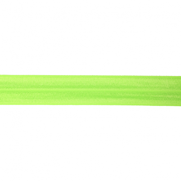 Biais stretch 2-zijdig 20mm - fluo groen 1