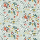 Katoen - Uitgedoste wintervogels aan bessen