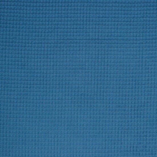 Gewafeld katoen - Scandinavisch blauw 36