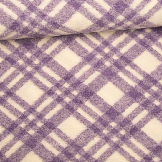 Wol - Warm lavendel check