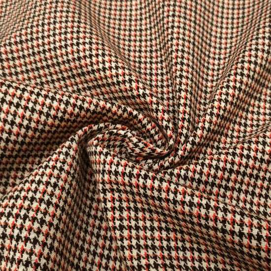 Gecoat - Pied de poule oranje zwart