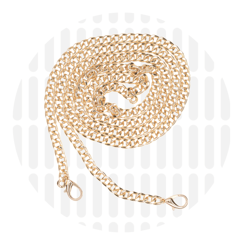 Tassenketting 120cm ZZ - Goud