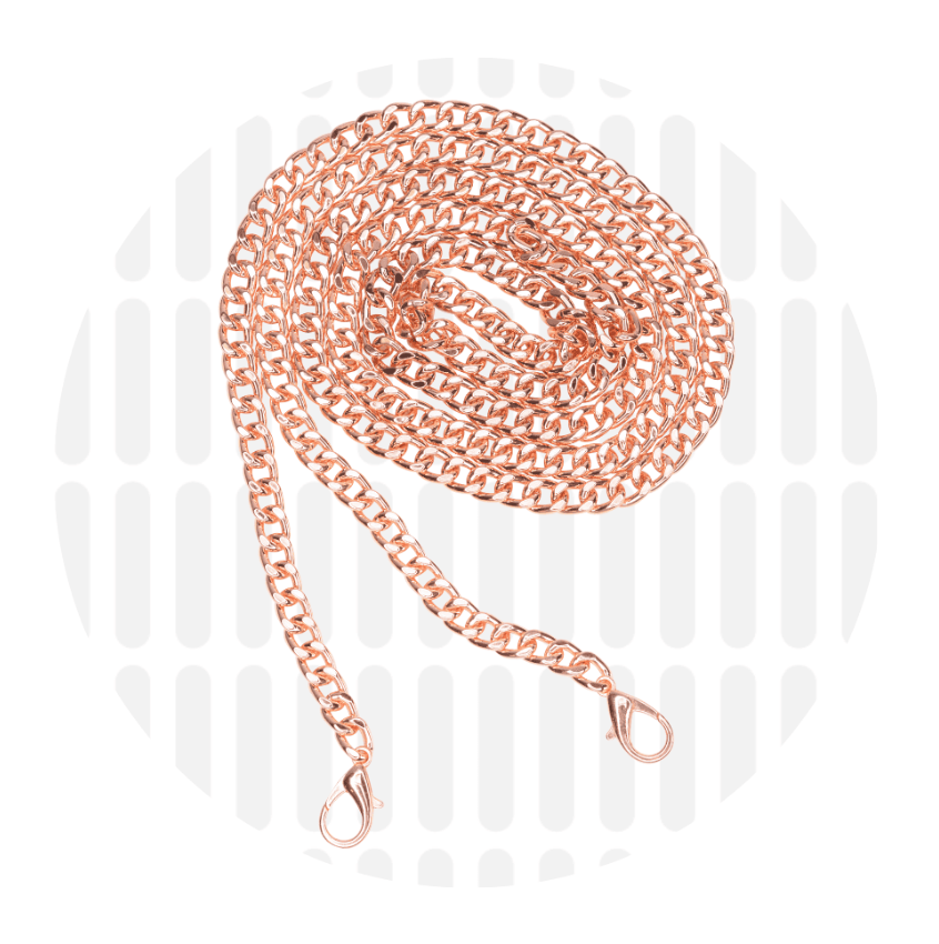 Tassenketting 120cm ZZ - koper