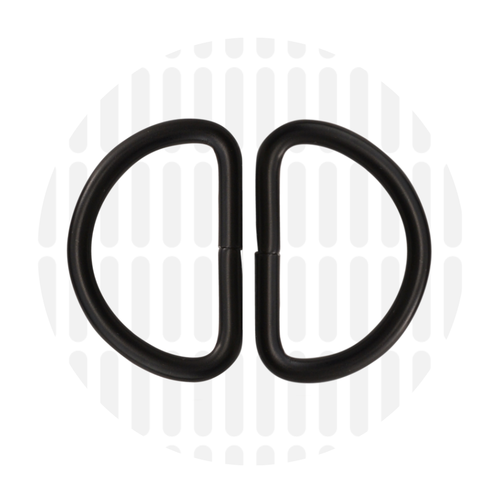 D-ring 32mm ZZ- Zwart