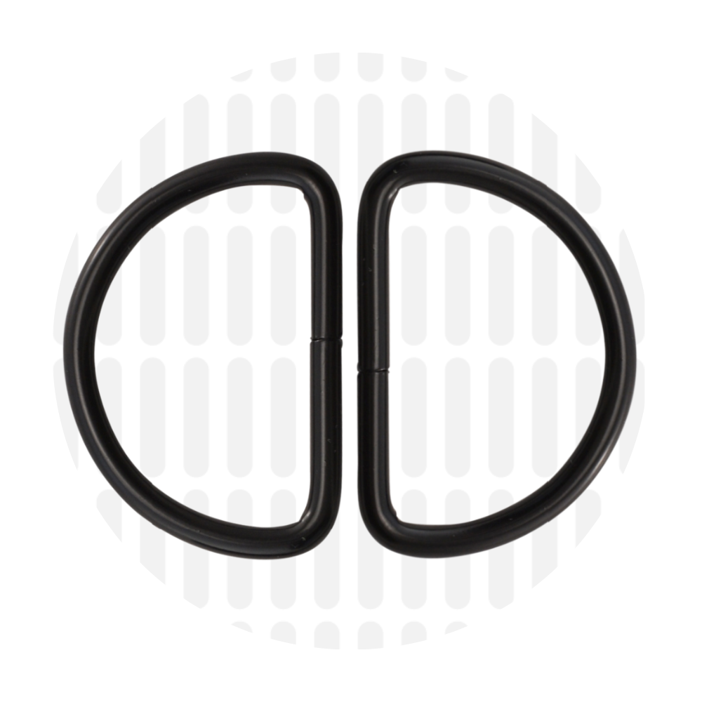 D-ring 38mm ZZ - Zwart