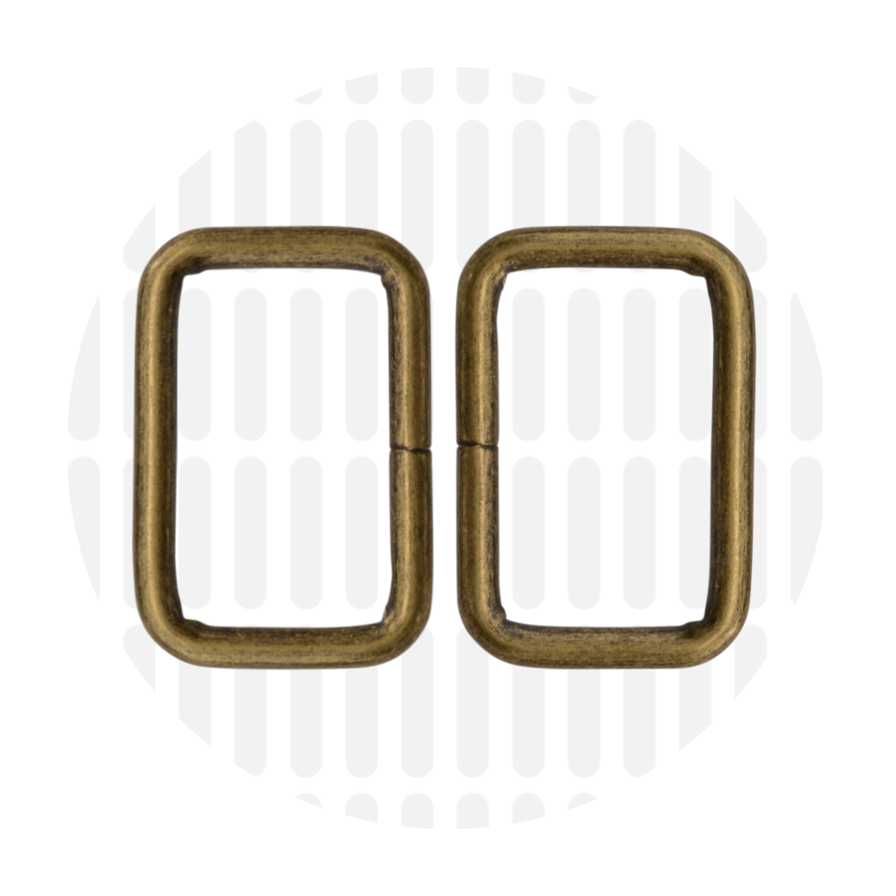 Rechthoekige ring 32mm ZZ - Messing