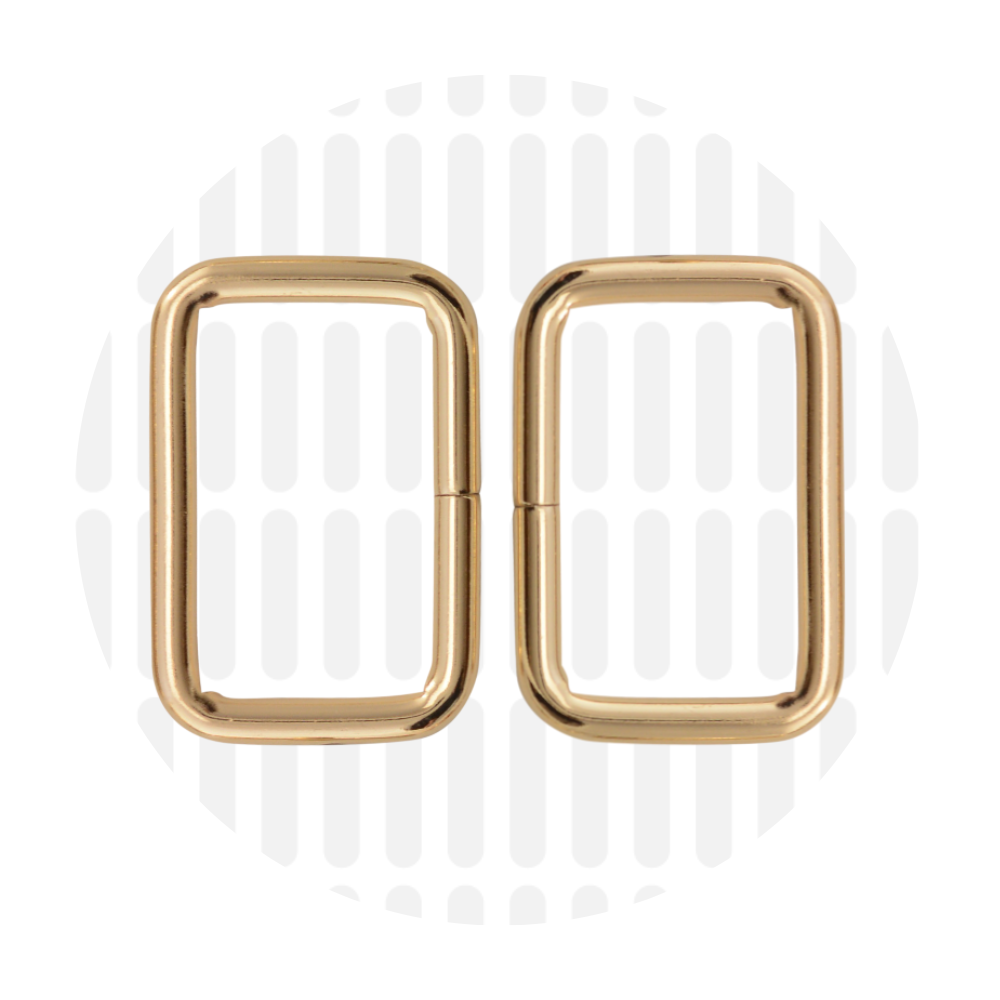 Rechthoekige ring 32mm ZZ - Goud