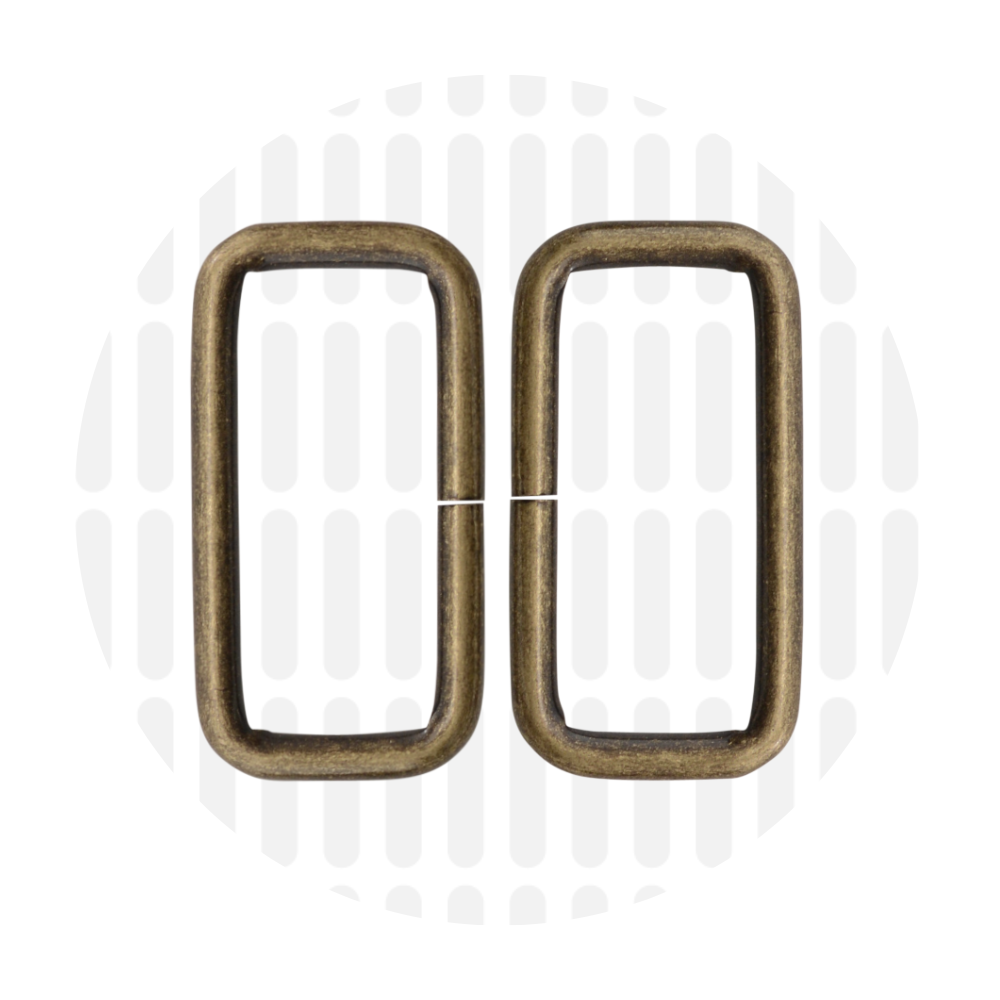 Rechthoekige ring 38mm ZZ - Messing