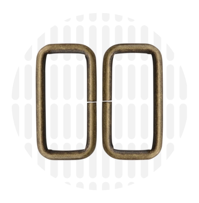 Rechthoekige ring 38mm ZZ - Messing