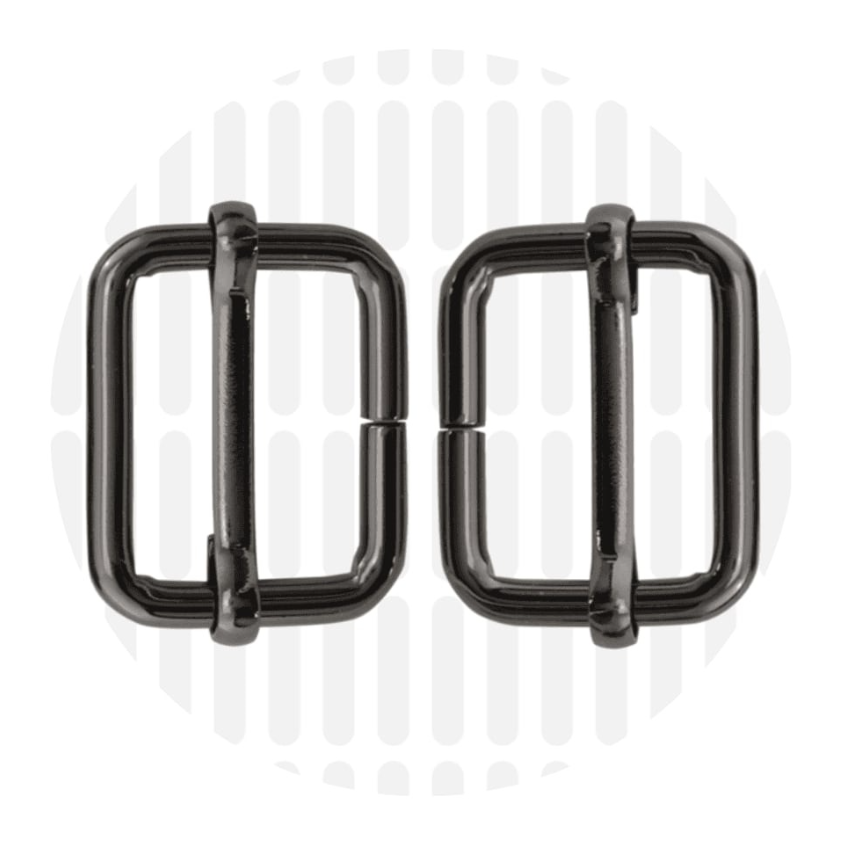 Schuifgesp 25mm ZZ - Gun metal