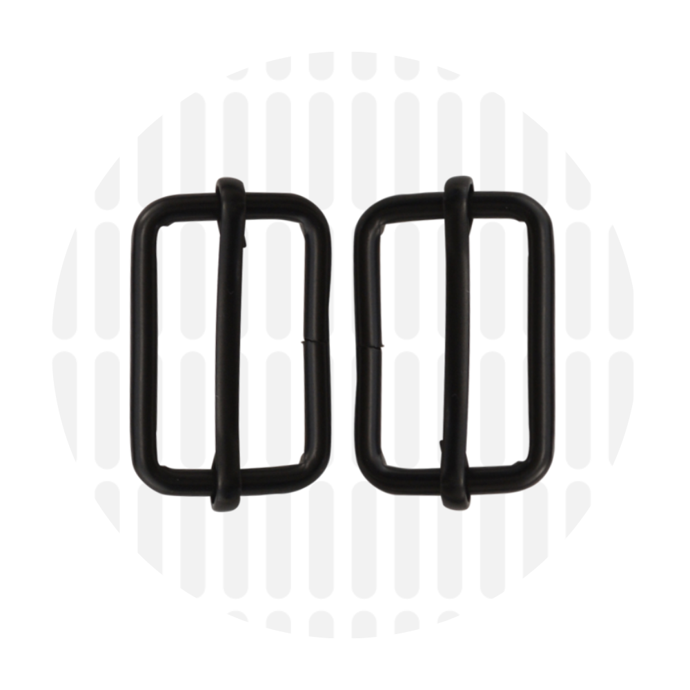 Schuifgesp 25mm ZZ- Zwart