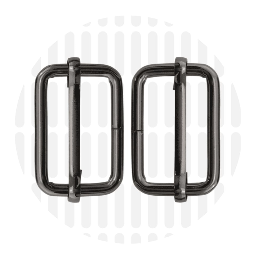 Schuifgesp 38mm ZZ - Gun metal