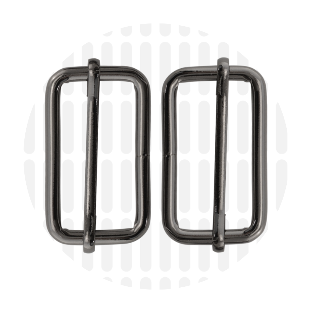 Schuifgesp 38mm ZZ - Gun metal