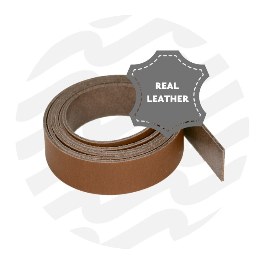 Leder band 130cm - 19mm - Hazelnut