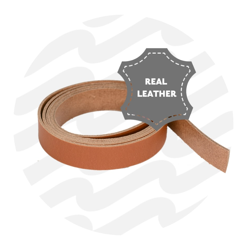 Leder band 130cm - 19mm - Amber