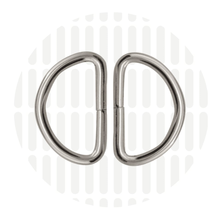 D-ring 32mm ZZ - Zilver