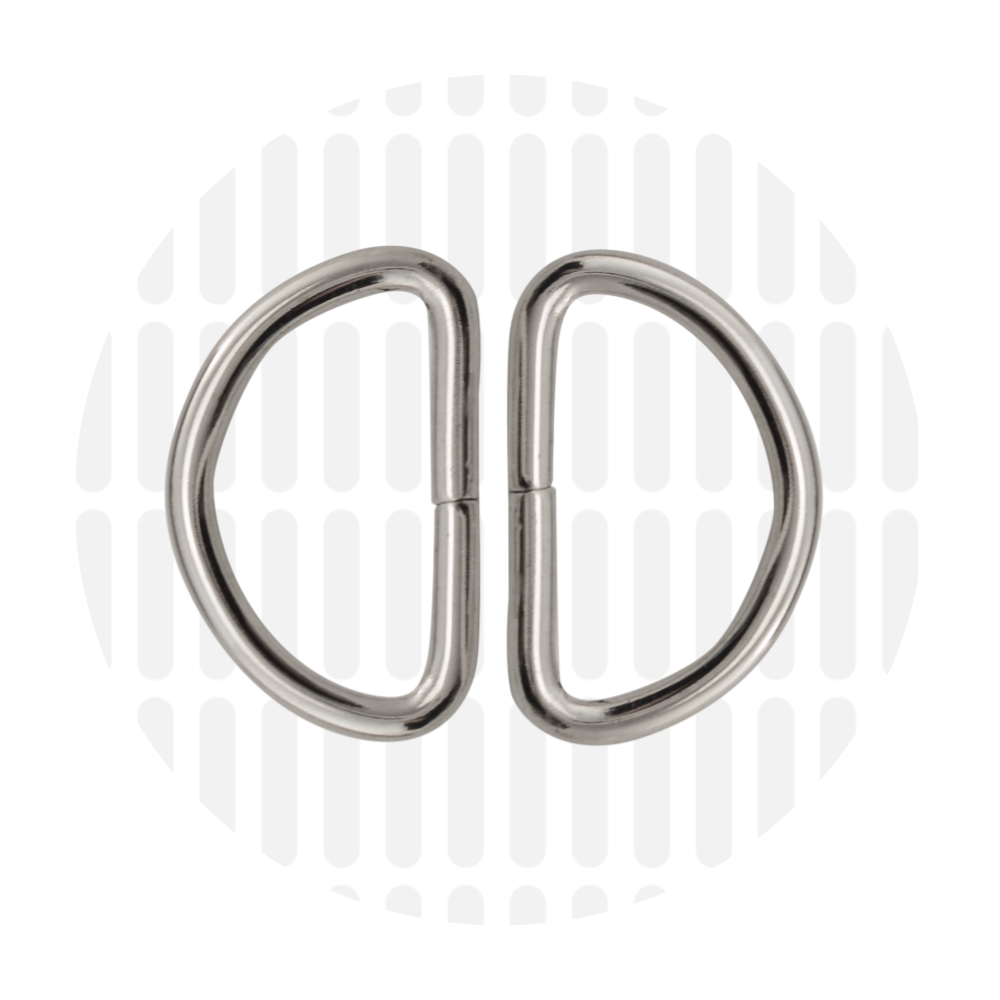 D-ring 32mm ZZ - Zilver