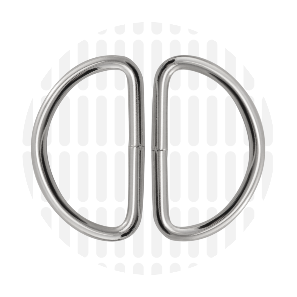 D-ring 38mm ZZ - Zilver