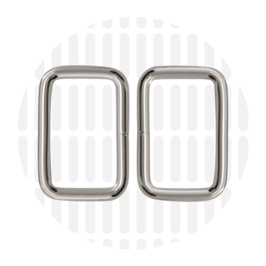 Rechthoekige ring 32mm ZZ - Zilver
