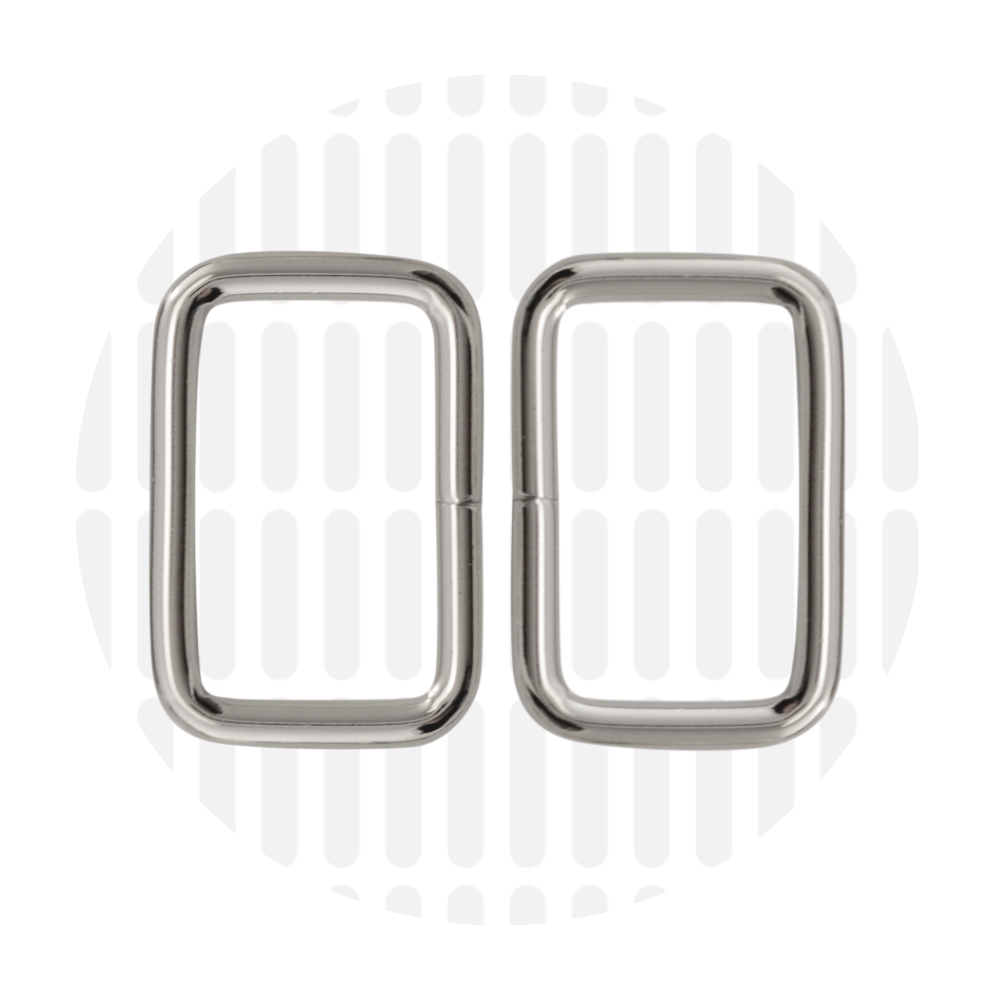 Rechthoekige ring 32mm ZZ - Zilver