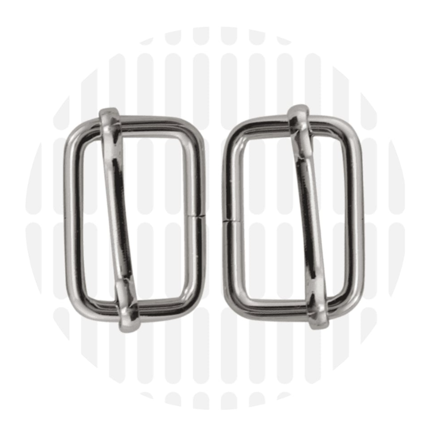 Schuifgesp 25mm ZZ - Zilver