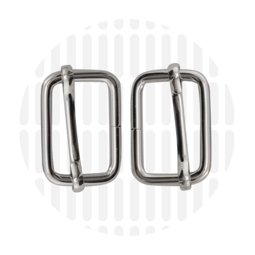 Schuifgesp 25mm ZZ - Zilver