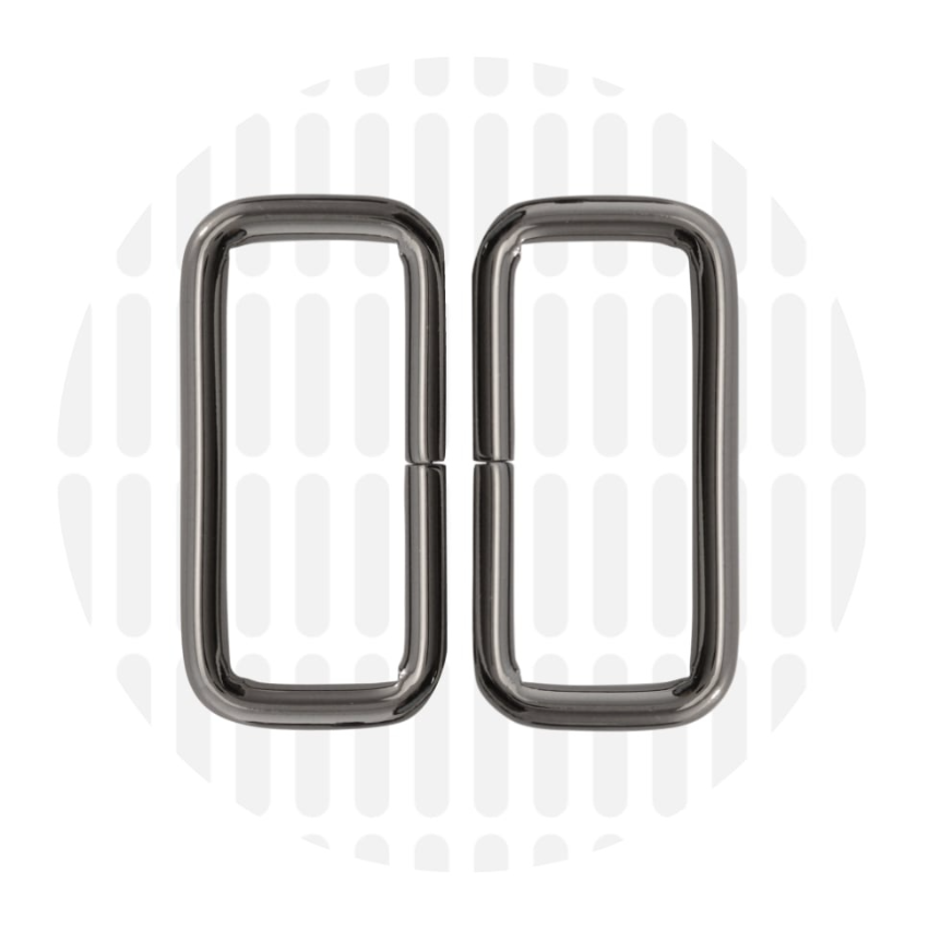 Rechthoekige ring 38mm ZZ - Gunmetal